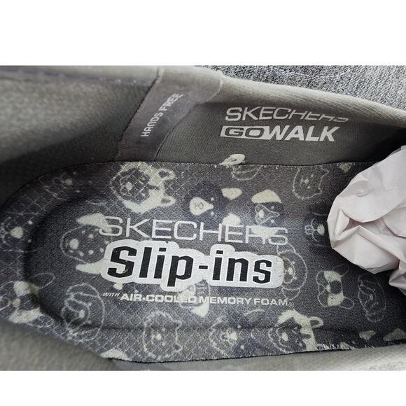 Skechers Slip-Ins Air Cooled Memory Foam Grey Green White Size 6 - Picture 6 of 8